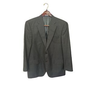 Peter Millar Flynn windowpane  two button wool suit sz 44R